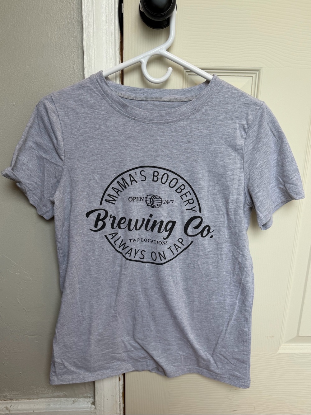 Mama's Boobery Brewing Co. Gray Graphic Tee
